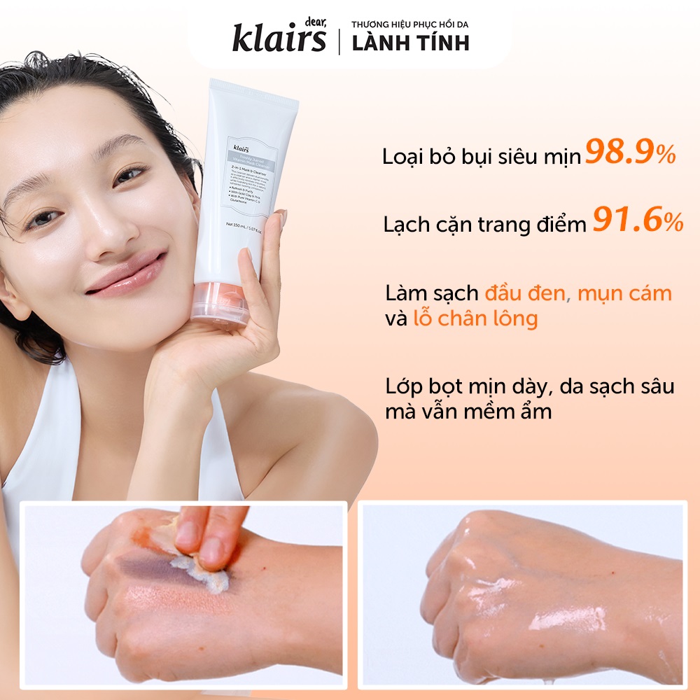 Klairs Freshly Juiced Vitamin Mask Cleanser 150ml